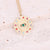 Women Eye Metal Geometric Cross Stainless Steel Zircon Inlay Pendants