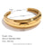 Fashion Circle Stainless Steel 18K Gold Plated Bangles