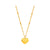 Korean Heart Titanium Steel Electroplating Necklaces