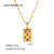 IG Style Butterfly Geometric Stainless Steel 18K Gold Plated Necklaces