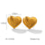 IG Style Heart Geometric Stainless Steel Electroplating Earrings