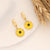 Little Daisy Flower Stainless Steel Electroplating Earrings