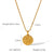 IG Style Sun Geometric Stainless Steel Electroplating Necklaces