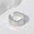 IG Style Unisex Irregular Geometric Stainless Steel Electroplating Rings