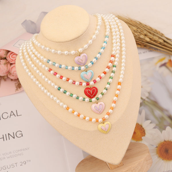 Women Heart Bead Pendants