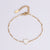 Women Korean Heart Geometric Heart Stainless Steel Oil Dripping Bracelets