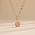 Women Minimalist Crown Stainless Steel Diamond Inlay Necklaces