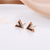 Korean Geometric Titanium Steel Stud Earrings