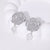 Elegant Flower Stainless Steel Electroplating Stud Earrings