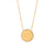 Minimalist Round Geometric Stainless Steel 18K Gold Plated Necklaces