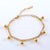 Women Minimalist Asymmetrical Circle Chain Geometric Stainless Steel Electroplating Bracelets