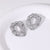 Luxurious Irregular Stainless Steel Electroplating Stud Earrings