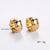 Fashion Round U-Shape Stainless Steel Electroplating Earrings