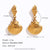 Fashion Shell Geometric Stainless Steel 18K Gold Plated Drop Earrings