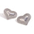 Fashion Heart Stainless Steel 18K Gold Plated Stud Earrings