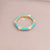 Women Retro Metal Vintage Geometric Copper Oil Dripping Rings