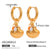 IG Style Goldfishi Animal Chinese Zodiac Stainless Steel Electroplating Earrings