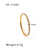 IG Style Round Geometric Stainless Steel Electroplating Rings