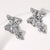 Irregular Pleated Stainless Steel Electroplating Stud Earrings