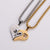 Expressive Heart Heart Stainless Steel Electroplating Pendants