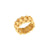 Fashion Versatile Circle Geometric Stainless Steel 18K Gold Plated Rings