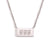 Minimalist Quadrilateral Geometric Stainless Steel Electroplating Necklaces