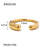 Women IG Style Irregular Geometric Stainless Steel 18K Gold Plated Rings