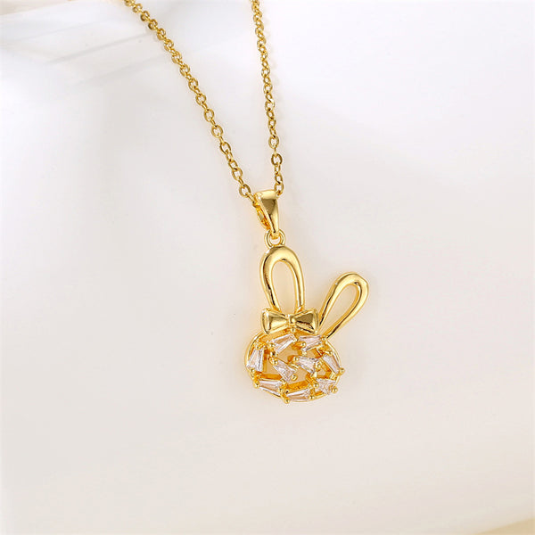 Minimalist Animal Chinese Zodiac Stainless Steel Electroplating Necklaces