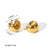 IG Style Irregular Geometric Stainless Steel Electroplating Earrings