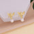 Women Minimalist Butterfly Chinese Zodiac Animal Alloy Electroplating Stud Earrings