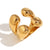 Expressive Fashion Circle Droplet Stainless Steel 18K Gold Plated Rings