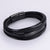 Unisex Minimalist Metal Leather Bangles