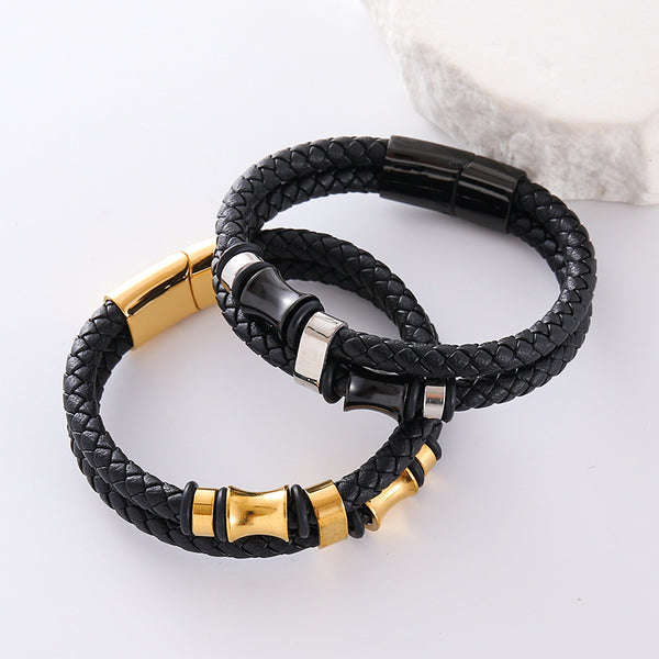 Men Minimalist Chain Geometric Stainless Steel Electroplating Bracelets