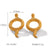 IG Style Snake Chinese Zodiac Geometric Animal Stainless Steel Electroplating Earrings