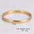 Minimalist Round Stainless Steel Electroplating Bangles