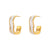 Geometric Stainless Steel 18K Gold Plated Earrings