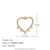 Fashion Irregular Heart Stainless Steel 18K Gold Plated Jewelry Making