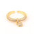 IG Style Women Diamond Metal Eye Copper Electroplating Rings