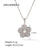 IG Style Flower Geometric Stainless Steel 18K Gold Plated Necklaces