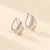 925 Sterling Silver Fashion Circle Geometric Droplet Silver Electroplating Earrings