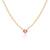 Moderate Luxury Heart Droplet Droplet Zircon Electroplating Necklaces