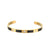 Fashion Ellipse Stainless Steel 18K Gold Plated Bangles