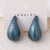 Fashion Droplet Droplet CCB Electroplating Stud Earrings