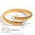 Fashion Circle Stainless Steel 18K Gold Plated Bangles