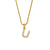 Fashion Round Number Text Letter Stainless Steel 18K Gold Plated Necklaces