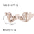 IG Style Circle Heart Heart Geometric Stainless Steel Electroplating Earrings