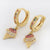 Fashion Ice Cream Fruit Zircon Drop Earrings