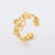 Retro Vintage Women Retro Vintage Geometric Stainless Steel Electroplating Rings