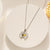 Moderate Luxury Geometric Titanium Steel 18K Gold Plated Necklaces