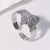 Open Ring Niche Butterfly Animal Chinese Zodiac Stainless Steel Electroplating Rings